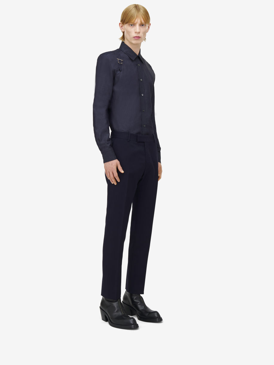 ALEXANDER MCQUEEN - T-Bar Harness Denim Shirt - Item 828635QYABM4244